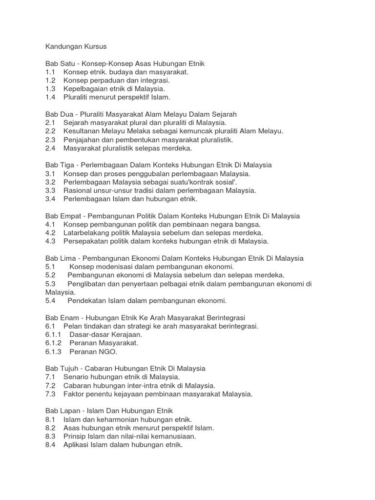 Hubungan Etnik  PDF