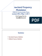 Narrow-Band Frequency Modulation: Lecture #16, May 3, 2011