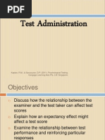 Psychological Testing Test Administration1