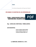 2DO TRABAJO Diplomado en Gestión de Los Aprendizajes 2