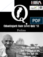 Raipur: Chhattisgarh State Level Quiz 13 Prelims
