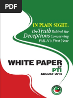 PTI White Paper on PML 1st year performance