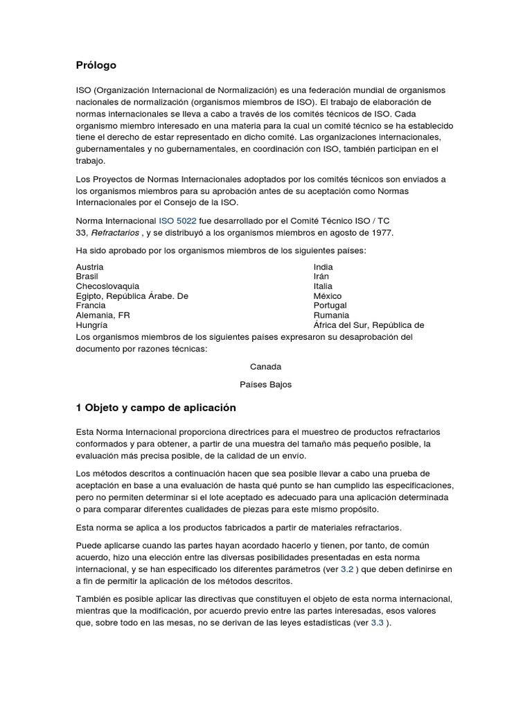 Directrices de ISO 5022 para Muestreo | PDF | Intervalo de confianza ...