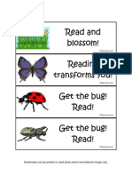 Read and Blossom! Reading Transforms You! Get The Bug! Read! Get The Bug! Read!