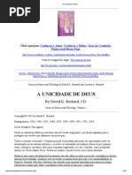 A Unicidade de Deus