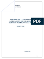 Satisfaccion Informe 2009