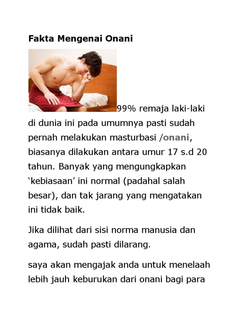 Fakta Mengenai Onani Pdf