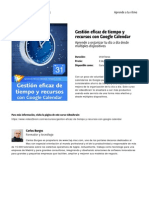 Gestion Eficaz de Tiempo y Recursos Con Google Calendar PDF