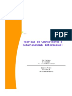 Tecnicas de Conhecimento e Relacionamento Interpessoal PDF