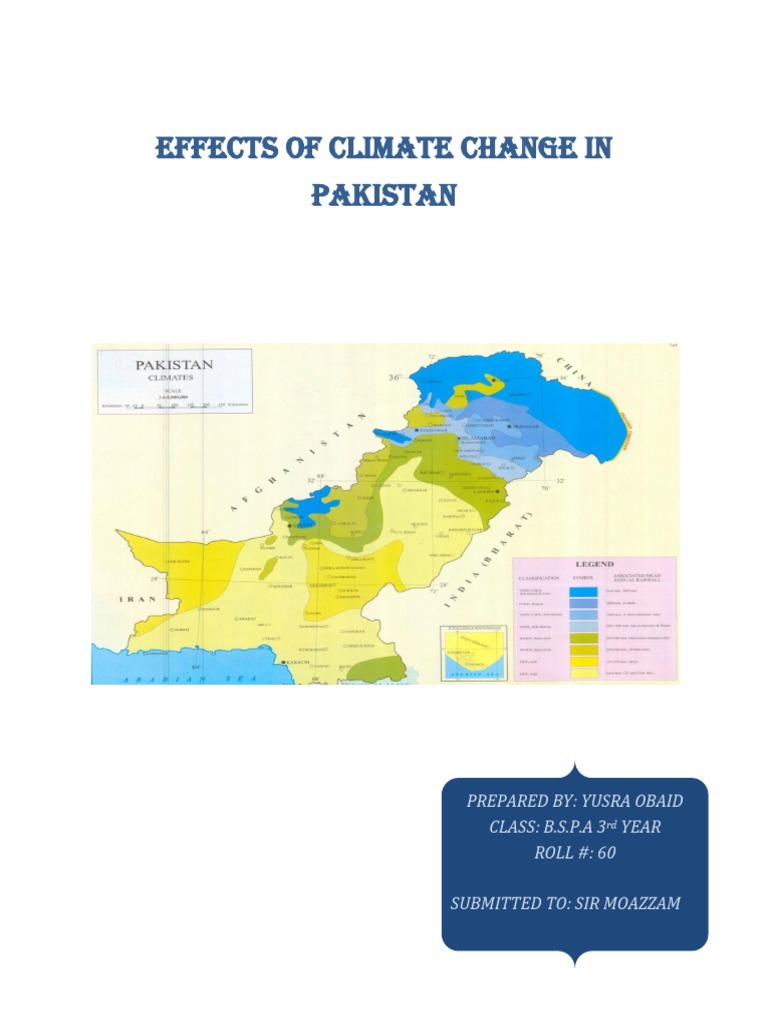 Effects of Climate Change in Pakistan Greenhouse Effect Global Warming