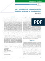 Diagnóstico y Tratamiento Del Síndrome de Ovario Poliquístico (Síndrome de Stein-Leventhal)