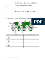 Countries and Nationalities 4