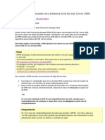 Instalando DPM Usando Uma Instância Local Do SQL Server 2008