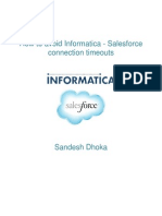 How To Avoid Informatica-Salesforce Connection Timeouts