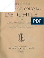 Toribio Medina Diccionario Biográfico