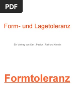 Vortrag Form - Und Lagetoleranz