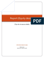 Report (Equity Design) : (Type The Document Subtitle)