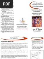 Triptico Semana Teologica Feminista 2014