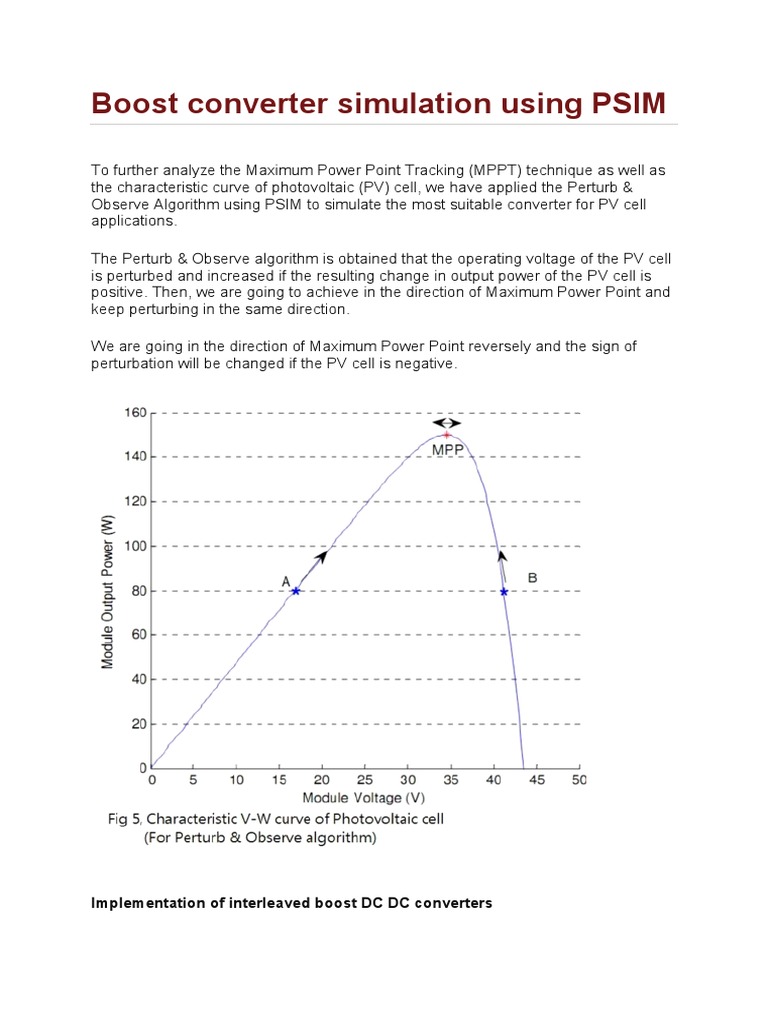 PSIM Boost Converter Simulation Guide | PDF | Electrical Engineering ...