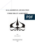 Dual Residence and Solution Under Treaty Agreement