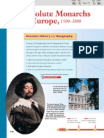 Absolute Monarchs in Europe,: Connect History Geography