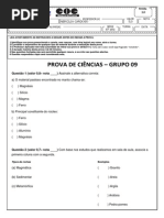 Prova 6º Ano Grupo 09