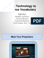 Using Technology To Enhance Vocabulary