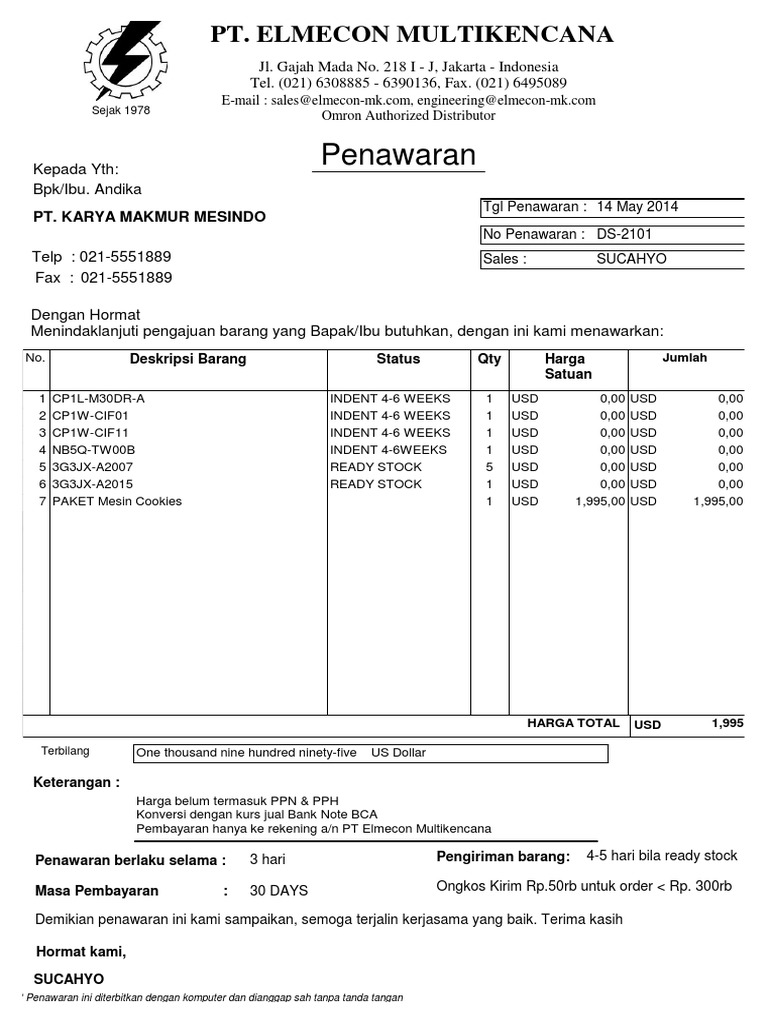 Karya Makmur 2101 Pdf