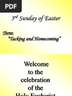 3 Sunday of Easter: "Tacking and Homecoming"