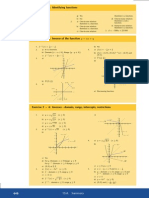 Identifying functions, inverses, domains and ranges