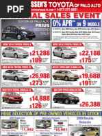 Download Toyota of Palo Alto Sunnyvale Mountain View - Print Ad Used Cars Corolla Yaris Camry Prius Highlander Rav4 April 8 2010 by Toyota of Palo Alto SN23629070 doc pdf