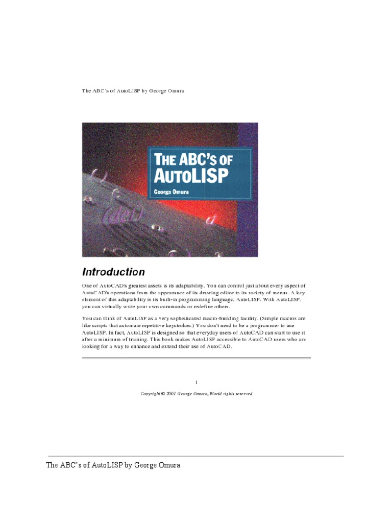 コンピュータ・IT ABC's of AutoLISP ABCs of Autolisp PDF | PDF | Data Type | Parameter (Computer