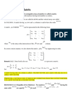 D 1.1.1 (Matrix) A Rectangular Array of Numbers Is Called A Matrix