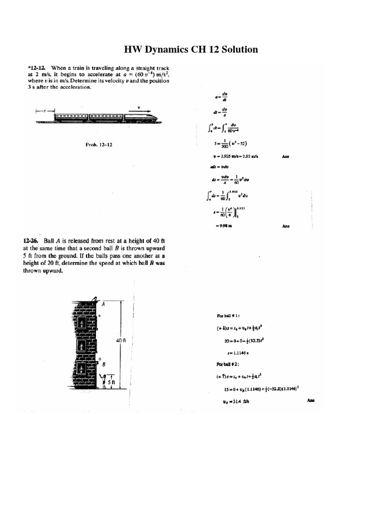 Problems Dynamics | PDF