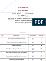 Term:2008-2009 B.Tech Iv/Cse Iind Semester Unit-V PPT Slides Text Books: 1. Frontiers of Electronic Commerce - Kalakata, Whinston, Pearson. 2. E-Commerce, S.Jaiswal - Galgotia