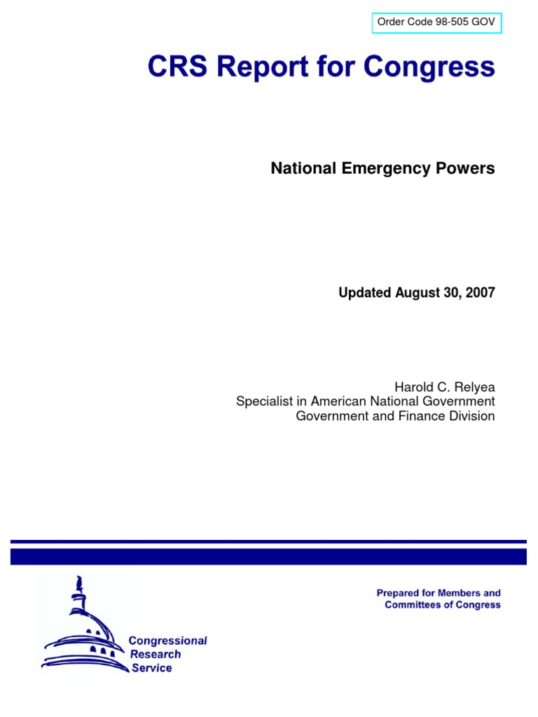 Understanding National Emergency Powers | PDF | Presidents Of The ...