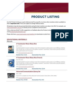Aug 2014 Product & Price List