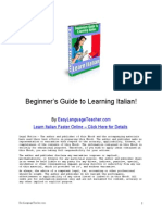 Learning Italian - Learn To Speak, Write and Understand Italian