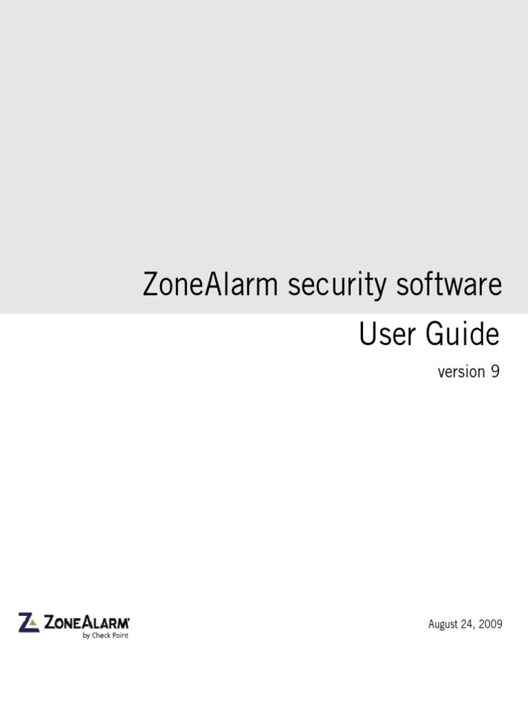 Manual Usuario ZONE ALARM 9.1 PDF Spyware Computer Network