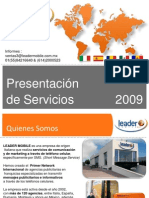 Presentacion de Servicios de MKT Movil Leader Mobile