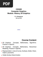 CS3500 Computer Graphics Module: History, 2D Graphics: P. J. Narayanan