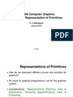 CS3500 Computer Graphics Module On Representation of Primitives
