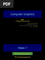 Computer Graphics: 3 Miniterm, Nov-Dec 2004