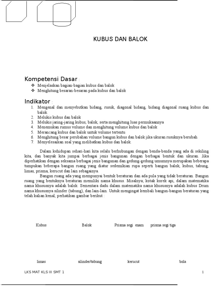 Kubus Dan Balok
