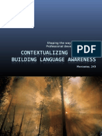 Contextualizing Language - Building language awareness  Modules 2 - 3