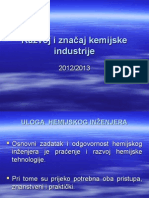 Razvoj I Značaj Hemijske Industrije Predavanje 312