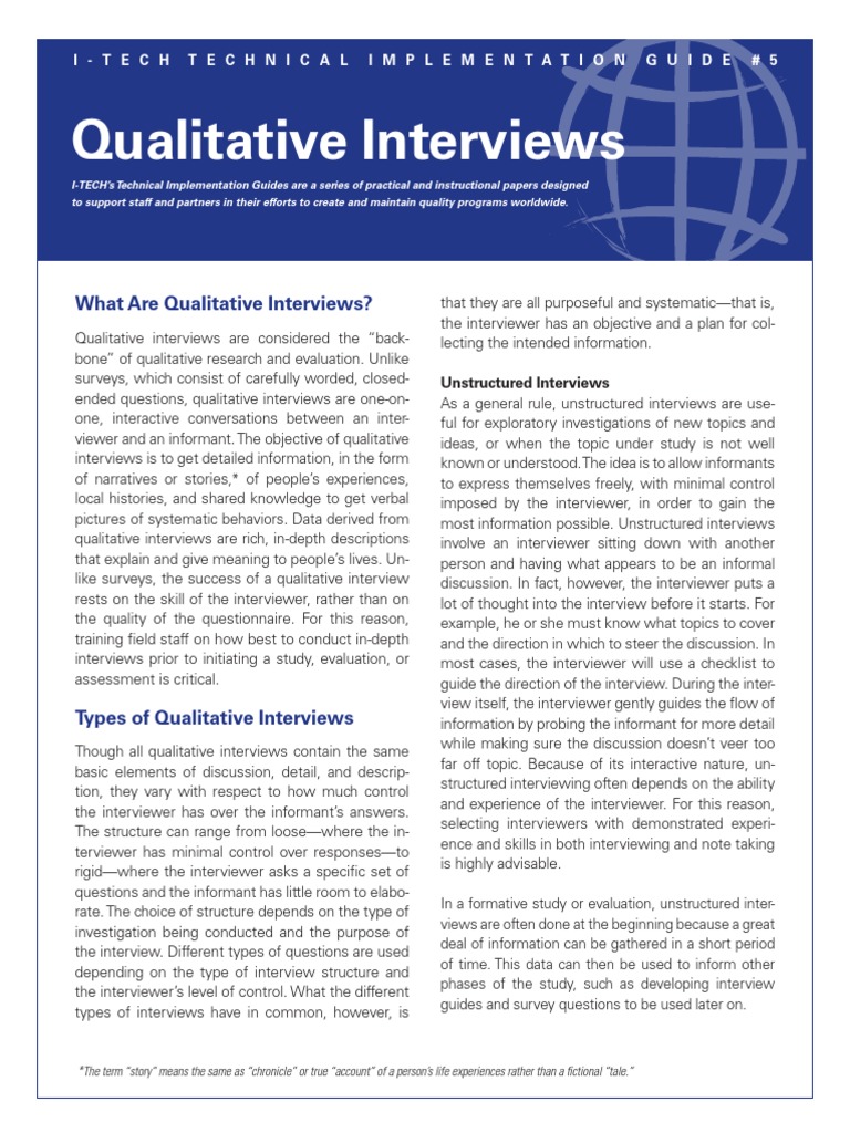 how to write an interview guide for qualitative research