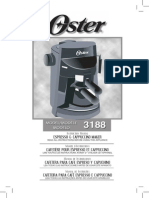 Manual Cafetera Oster 3188