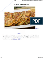 Zucchini Fritters With Feta and Dill