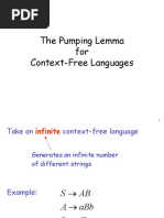 The Pumping Lemma For Context Free Languages Theoretical Computer Science Linguistics